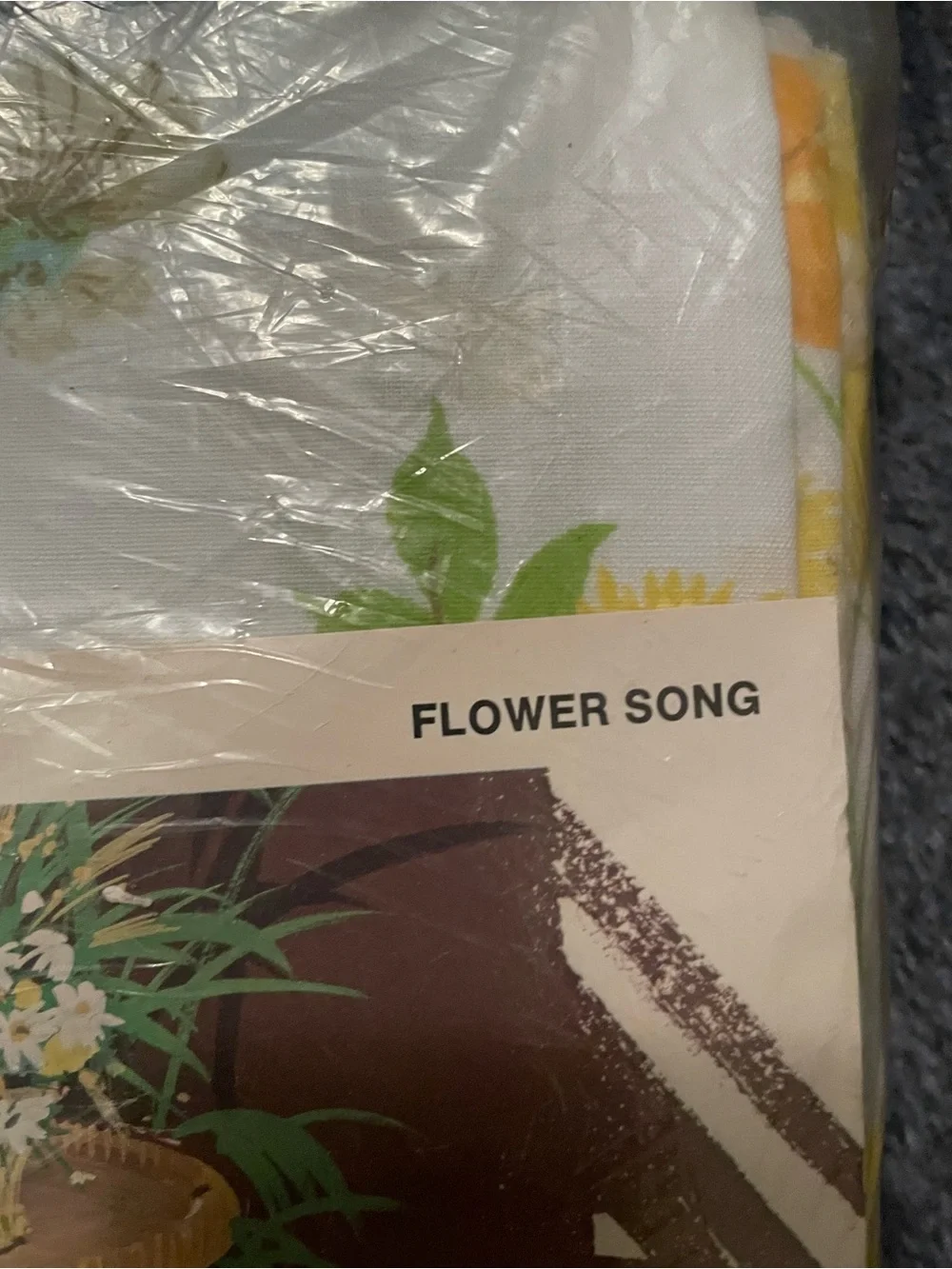 Morgan Jones Vintage No-Iron Luxury Muslin Twin Sheet White Yellow Green Floral
